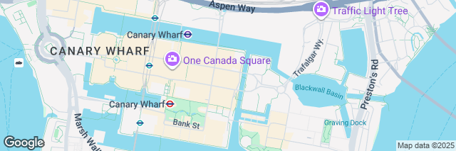 Google Maps London Canary Wharf, Car Park level -3 16-19 Canada Square, London, E14 5EW, United Kingdom